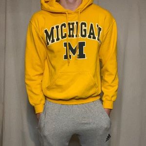Yellow Michigan hoodie